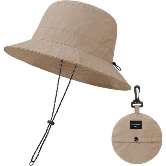 Unisex Waterproof Bucket Rain Hat Wide Brim Packable Sun Hat main image 5